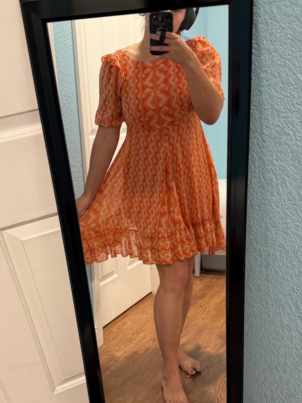 Urban Outfitters Wrighton Ruffle Mini
Dress - Picture 4 of 7